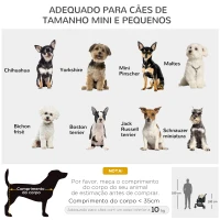 PawHut Carrinho para Cães Dobrável para Cães Pequenos com Cesta de Armazenamento Janela de Malha Capa para Chuva 80,5x51,5x100 cm Caqui(m-4)