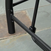 Outsunny 3 Seater Canopy Swing Chair, 2 in 1 Garden Swing Seat Bed, with Adjustable Canopy and Metal Frame, Dark Grey(m-9)