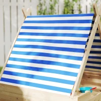 AIYAPLAY Bac à sable en bois pour enfants 3-6 ans, auvent amovible, résistant aux intempéries, 120 x 120 x 126,5 cm, bois naturel(m-8)