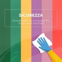 HOMCOM Set Costruzioni Morbide per Bambini 1-3 Anni da 6 Pezzi in PU ed EPE Multicolore(m-5)