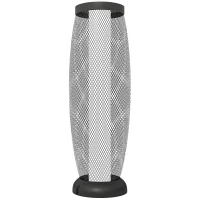 Outsunny Garden Solar Lamp, 71.5 cm Tall Metal Floor Lamp, Auto On/Off LED Solar Garden Light with Metal Wire Shade, IP44 for Outdoor, Porch, Pathway, Terrace, Black(m-1)