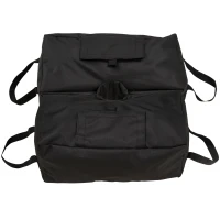 Outsunny Set 2 Baze pentru Umbrelă cu Sac Reîncărcabil cu 50 kg de Nisip, Mânere și Lopată, 50x25x18 cm, Negru(m-10)