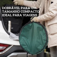 Outsunny Conjunto de 4 Sacos para Resíduos de Jardim 86L com Pegas Tampa com Fecho e Desenho Pop-Up Dobráveis e Reutilizáveis Ø47x50 cm Verde(m-7)