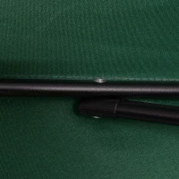 Outsunny Ombrellone da Giardino 2x2 m a 6 Stecche con Presa d'Aria, in Alluminio, Metallo e Poliestere Verde(m-8)