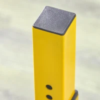 SPORTNOW Bulgarian Split Squat Stand, 12-Level Adjustable Single Leg Squat Machine with Foam Roller and Anti-Slip Pads for Lower Body Strength Training, Yellow(m-9)