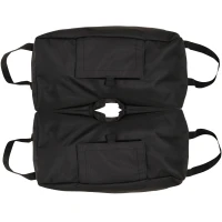 Outsunny Set 2 Baze pentru Umbrelă cu Sac Reîncărcabil cu 50 kg de Nisip, Mânere și Lopată, 50x25x18 cm, Negru(m-1)