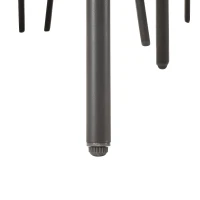 Modern Space-Saving L-Shaped Corner Sofa with Glass Coffee Table, Outdoor Garden Lounge Set for 4-5 People, 120L x 60W x 86H cm, Grey(m-15)