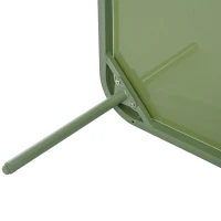 UV-Resistant Garden Lounge Set with Glass Coffee Table, Thick Cushions, L-Shaped Corner Sofa for 4-5 People, 120L x 60W x 86H cm, Green(m-13)
