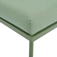 UV-Resistant Garden Lounge Set with Glass Coffee Table, Thick Cushions, L-Shaped Corner Sofa for 4-5 People, 120L x 60W x 86H cm, Green(m-9)