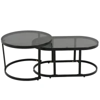 Space-Saving Outdoor Garden Lounge Set with Glass Coffee Table, Adjustable Foot Pads, Versatile Sofa Set for Patio, Porch, Backyard, Grey(m-14)