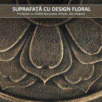 Outsunny Bază pentru Umbrelă de 12 kg cu Manetă Integrată, din Rășină, Metal și Ciment, Ø46x33 cm, Bronz(m-6)