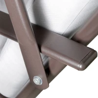 Outsunny 2-zits schommelzitje met zonnekap kussens metaal grijs(m-10)