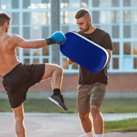 SPORTNOW Box- und Muay Thai-Schlagpolster gepolstert für Arm, aus PU und EPE, 38x20x18 cm, Blau(m-2)