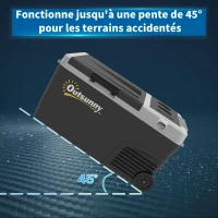 Outsunny Frigorifero Portatile con 2 Zone, Congelatore e Frigorifero, 27 L, 12/24 V DC e 100-240V AC, fino a -20°C, Nero(m-3)