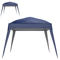 Outsunny Ersatzdach für Falt-Pavillon Pavillon-Dach Sonnenschutz UPF50+, NUR DACH INKLUSIVE, Dunkelblau(m-1)