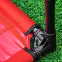 PawHut Erhöhtes Hundebett für Katzen Haustiere Oxford-Gewebe Textilene mikroperforiert 61 x 46 x 18 cm Rot und Schwarz(m-5)