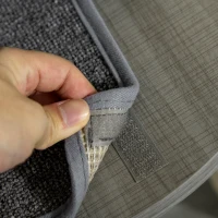 PawHut Albero Tiragraffi per Gatti con Amaca, Fermaglio a Soffitto, Alto fino al Soffitto, 40 x 40 x 250 cm, Grigio Bianco Crema(m-4)