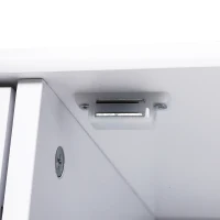 Meuble de salle de bain avec 4 tiroirs et 1 armoire Étagère réglable à 3 hauteurs Peinture écologique Anti-basculement en MDF Blanc 56x30x83cm(m-3)