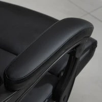Vinsetto Silla de oficina para gerentes con masaje reposapiés + cabecera integrados respaldo reclinable altura ajustable(m-4)