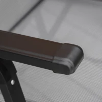 Outsunny Silla de Gravedad Cero Plegable y Reclinable a 9 Niveles con Cojín Lumbar, Gris(m-3)