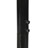 Outsunny Supporto per sedia sospesa, supporto sedia sospesa base a X anello a molla carico 120 kg 114 x 80 x 208 cm nero(m-4)