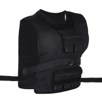 HOMCOM Chaleco de Peso 15 KG / 20 KG / 30 KG Chaleco de Entrenamiento Ajustable con Pesas Extraíbles Chaleco de Correr