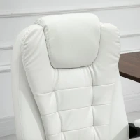 Vinsetto Silla de Oficina con Masaje Silla de Escritorio Silla Ergonómica con Altura Ajustable Respaldo Reclinable y Control Remoto(m-5)