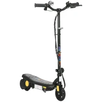HOMCOM Monopattino elettrico 120 W pieghevole per bambini 7-14 anni 12 Km/h max. autonomia 10 Km max. nero(m-5)