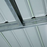 Outsunny Garden Storage Shed w/ window Double Door Green(m-9)