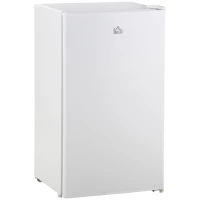 HOMCOM Réfrigérateur Petit 91L Porte Réversible avec Congélateur, Mini Frigo Silencieux Classe E Compact Portable avec Température Réglable, Installation Libre, Blanc(m-5)