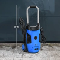Outsunny 1800W 150-Bar Pressure Washer, with Adjustable Nozzle - Blue(m-3)