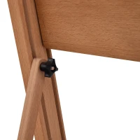 Vinsetto Caballete de madera altura ajustable 171-230 cm Caballete Pintura con almacenamiento inclinación ajustable 80° máx Madera(m-4)