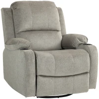 HOMCOM Sillón relax con reposapiés y función reclinable con portavasos hasta 150 kg Marrón(m-6)