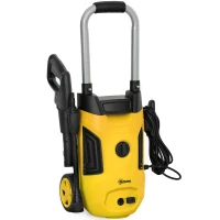 Outsunny 1800W 150-Bar Pressure Washer, with Adjustable Nozzle - Yellow(m-1)