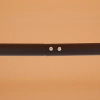 Outsunny Dondolo da Giardino a 3 Posti con Tetto Inclinabile, Seduta e Schienale Ergonomici, Acciaio Resina Epossidica Textilene, Beige(m-4)