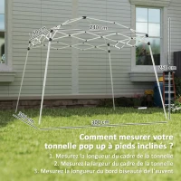 Outsunny Ersatzdach für Falt-Pavillon Pavillon-Dach Sonnenschutz UPF50+, NUR DACH INKLUSIVE, Dunkelblau(m-3)