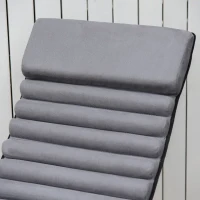 Outsunny Sedia a Dondolo ergonomica 2 In 1, Sdraio da Giardino, Sedia a Dondolo, in Metallo Texteline a Forma di Sfera, 145 x 74 x 86 cm, Grigio Scuro(m-3)