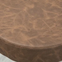 HOMCOM Set 2 Barhocker, drehbar mit Fußstütze und Höhenverstellung, 35x36x64-85cm, Braun(m-4)