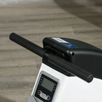 Vogatore da appartamento pieghevole, 8 livelli di resistenza magnetica, schermo LCD, Nero e Bianco(m-3)