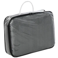 Outsunny Sonnensegel Dreieckig Groß 5 x 5 x 5 m Hochdichtes Polyethylen HDPE UV-beständig Grau(m-5)