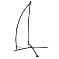 Outsunny Supporto per sedia sospesa in metallo, altezza 215 cm, Nero