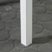 HOMCOM Set di 2 sedie da sala da pranzo in legno massiccio, sedie da cucina stile rustico schienale incrociato bianco e rovere(m-3)