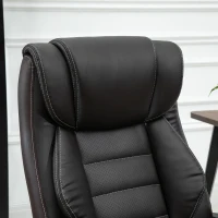 Vinsetto Silla de oficina con función de masaje silla de oficina ergonómica altura ajustable función de respaldo reclinable(m-4)