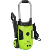 Outsunny 1800W 150-Bar Pressure Washer, with Adjustable Nozzle - Green(m-1)