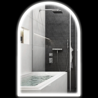 RELAX4LIFE Specchio da Bagno con Luci 60 x 60 cm, Specchio da Parete