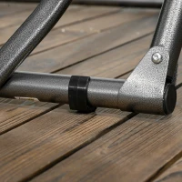 Outsunny Supporto per Amache 2 in 1, Resistente alle Intemperie, 290 cm x 92 cm x 88 cm, Nero(m-4)