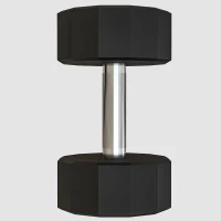 SPORTNOW Peso con mango antideslizante, fitness, deporte en casa, 15 kg, Negro(m-5)