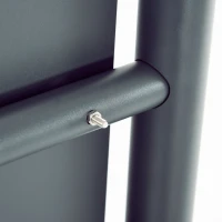 HOMCOM Boîte aux Lettres, Verrouillable, Boîte Postale sur Pied, 2 Clés, Acier, 44 cm x 15 cm x 114 cm, Gris(m-4)