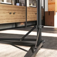 HOMCOM Soporte de Reparación para Bicicletas Plegable Altura Ajustable 107-160 cm Abrazadera Giratoria a 360° Negro(m-5)