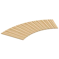 Outsunny Gebogener rollbarer Holzweg aus Pinienholz 120/72 x 38 cm(m-6)